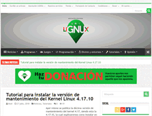 Tablet Screenshot of lignux.com